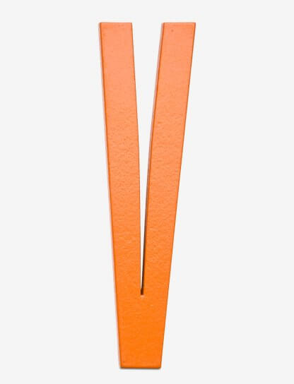 Design Letters bokstav – V oransje