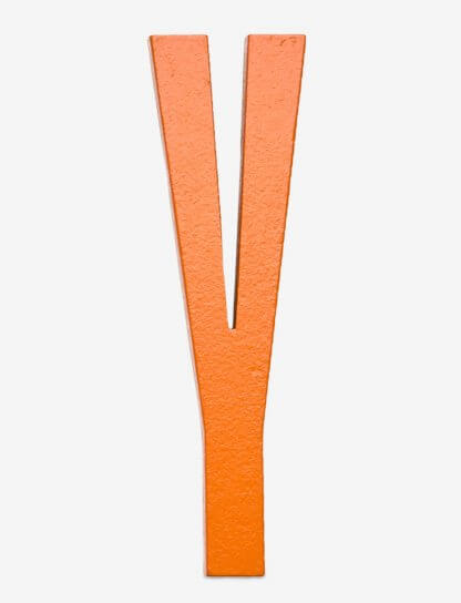 Design Letters bokstav –  Y oransje